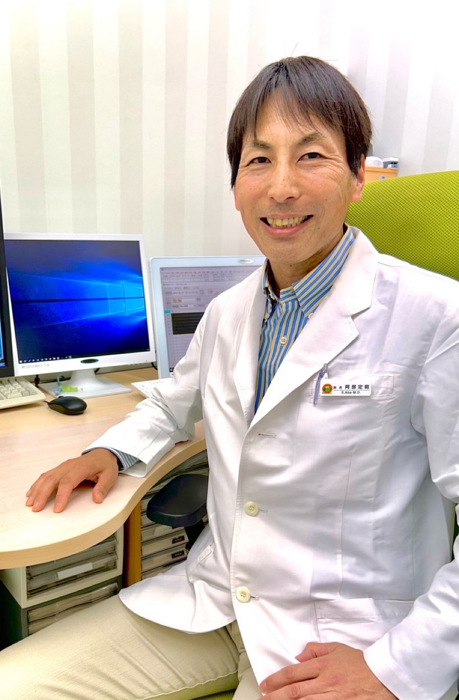 院長（消化器内視鏡専門医）阿部　定範 あべ　さだのり